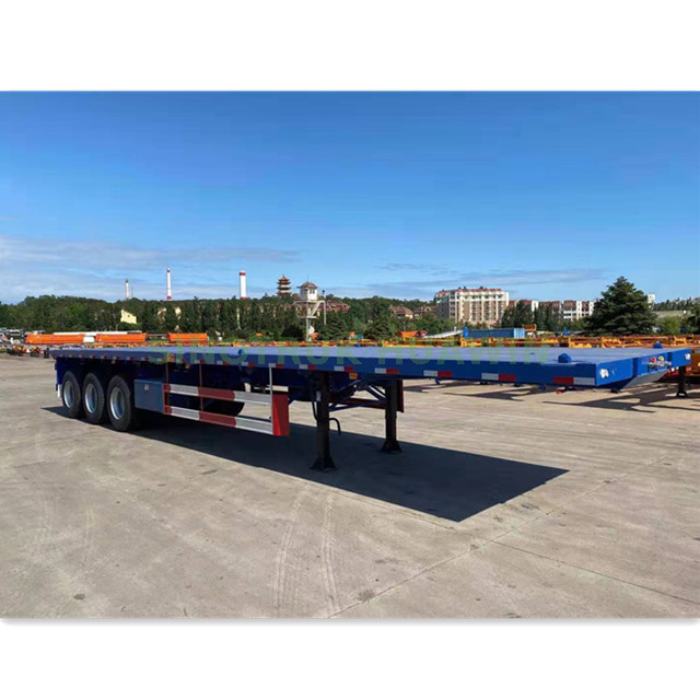Semirremolque de plataforma plana de 3 ejes de 40 pies