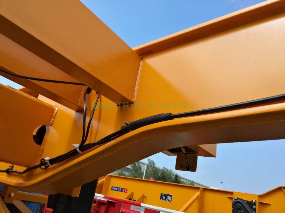 Semirremolque esquelético de 2 ejes y 20 pies