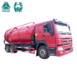 Camión cisterna de succión de aguas residuales de vacío Sinotruk Howo 6X4