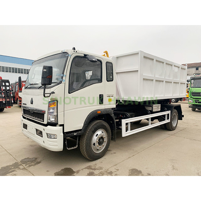 Camión de basura SINOTRUK 4X2 con brazo elevador de gancho