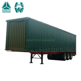 SINOTRUK 40FT Semirremolque lateral de cortina de 3 ejes